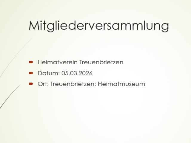 Mitgliederversammlung 2026